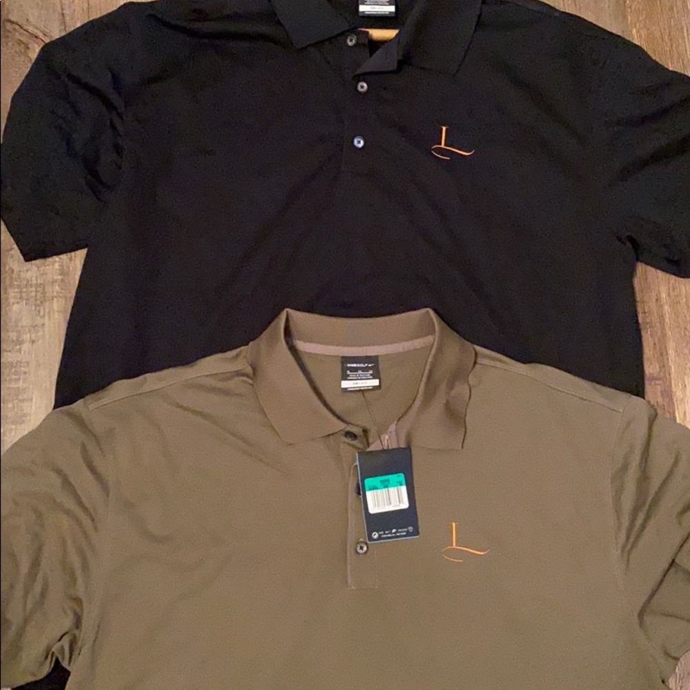 2 men’s Nike polo shirts